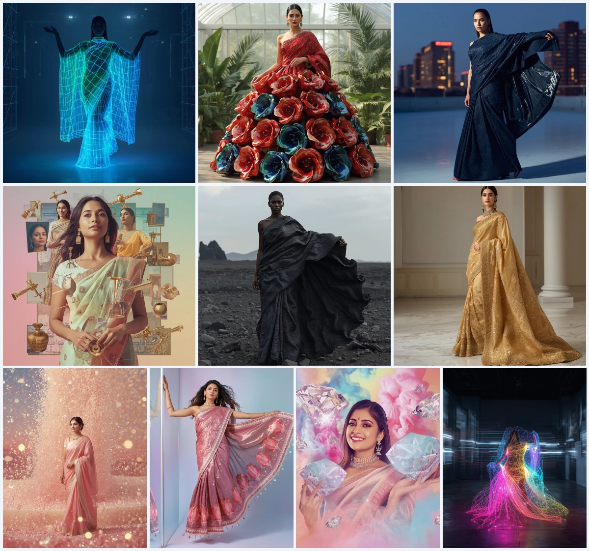 Best 10 Epic Saree AI Prompts for Historical or Fantasy Horseback Photography | traditional prompt for gemini ai girl aesthetic