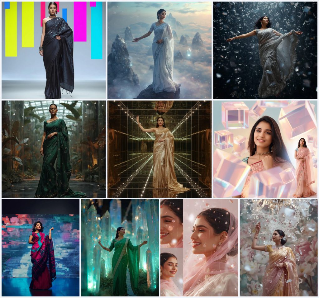 Best 10 Prompt for Gemini Girl in Saree for Authentic Portrayals | new instagram trend prompt for girl love — AI image prompt