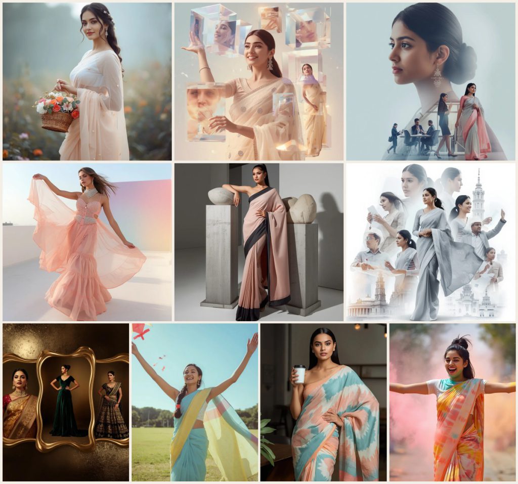 New 10 White Saree AI Prompts for Pure and Ethereal Photography