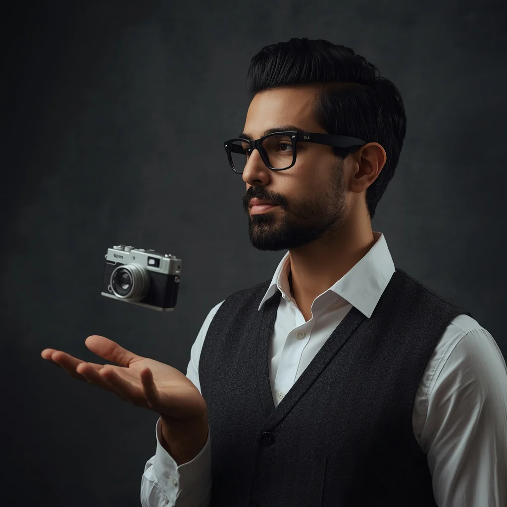 The Alchemist of Light: A Photographer's Mystical Gaze — AI image prompt